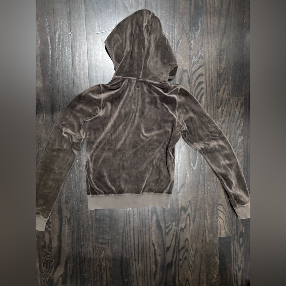 Juicy Couture Brown Velour Set - Hoodie and Pants - Picture 4 of 6